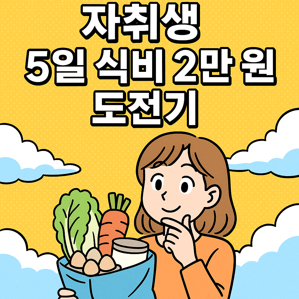 자취생 5일 식비 2만 원 도전기