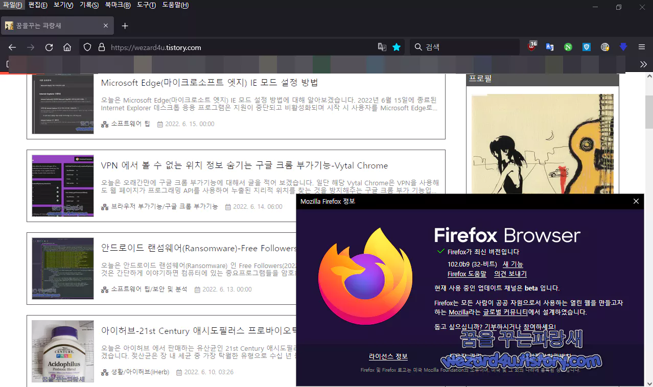 파이어폭스 102.0b9