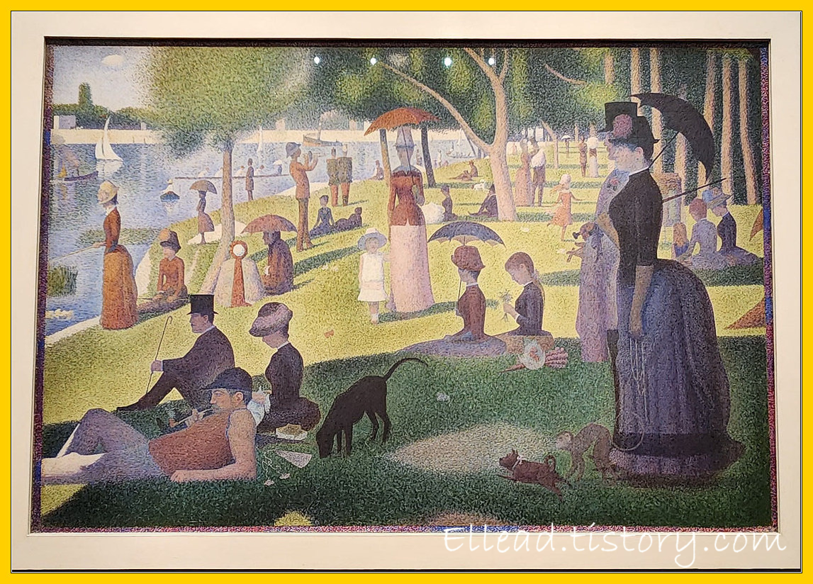 쇠라 (Seurat)&#44; 그랑 자트섬의 일요일 (A Sunday on La Grande Jatte) 4