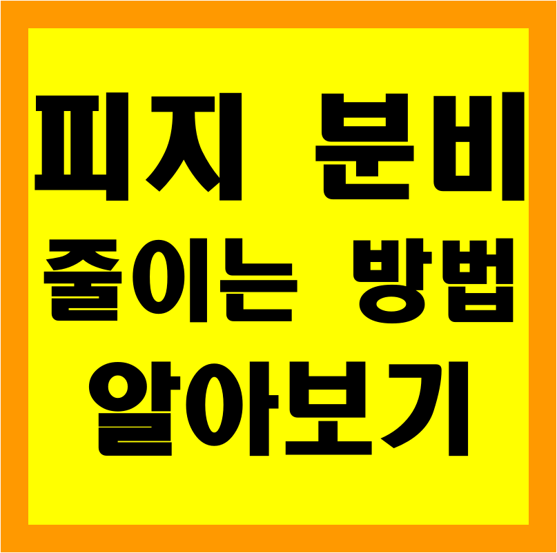  피지 분비 줄이는 방법 꿀팁 공유
