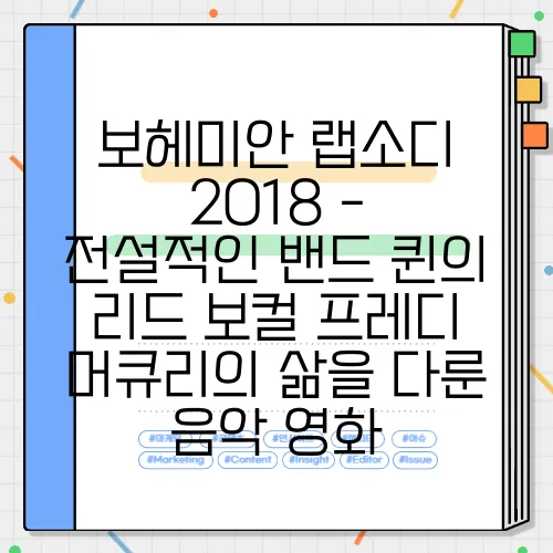 보헤미안 랩소디 2018 - 전설적인 밴드 퀸의 리드 보컬 프레디 머큐리의 삶을 다룬 음악 영화