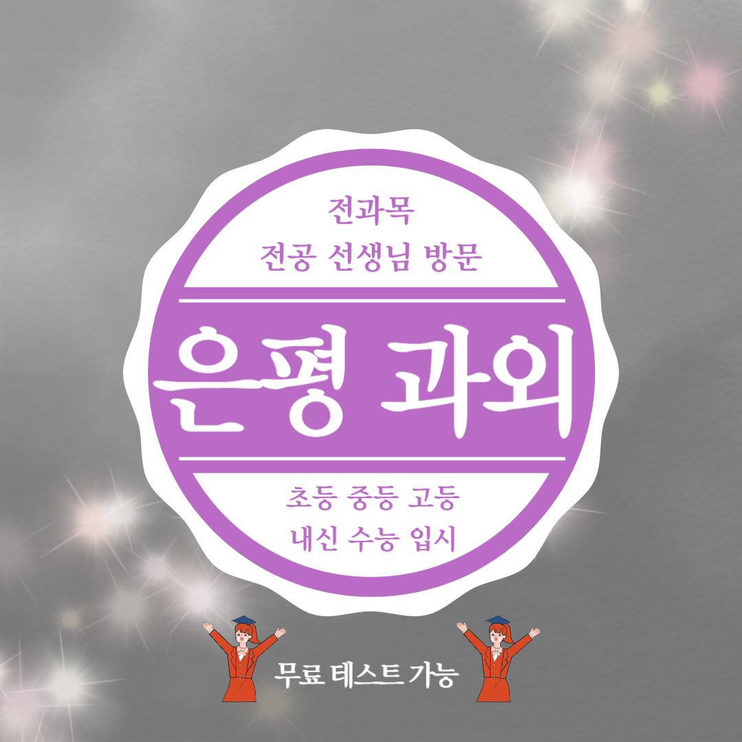  은평 중등 수학 과외 은평 뉴타운 고등 영어 과외 개인 맞춤 수업 내신 향상