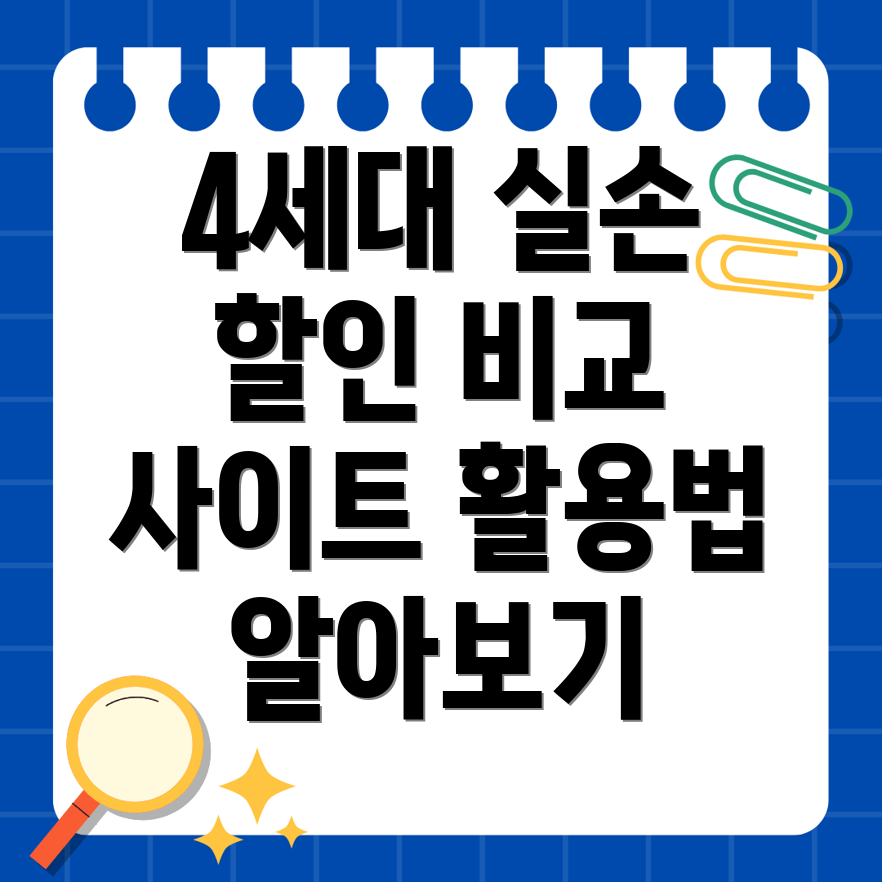 4세대 실손보험 할인