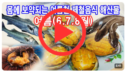 6월, 7월, 8월에 맛있는 월별 수산물 생선회