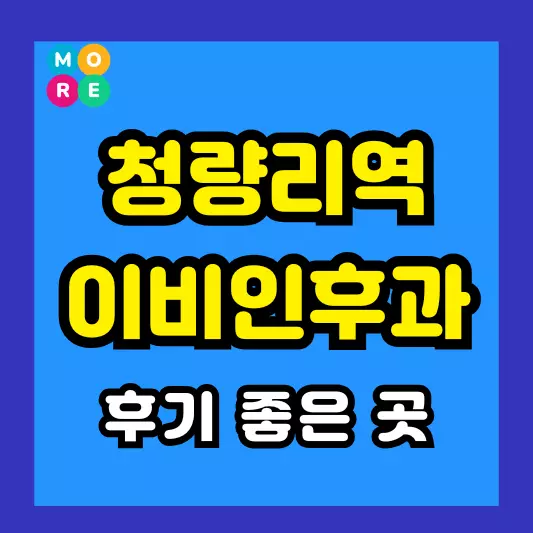 청량리역 이비인후과 후기 좋고 잘하는 전문의 병원 TOP 3곳 추천 이석증, 메니에르병, 돌발성 난청