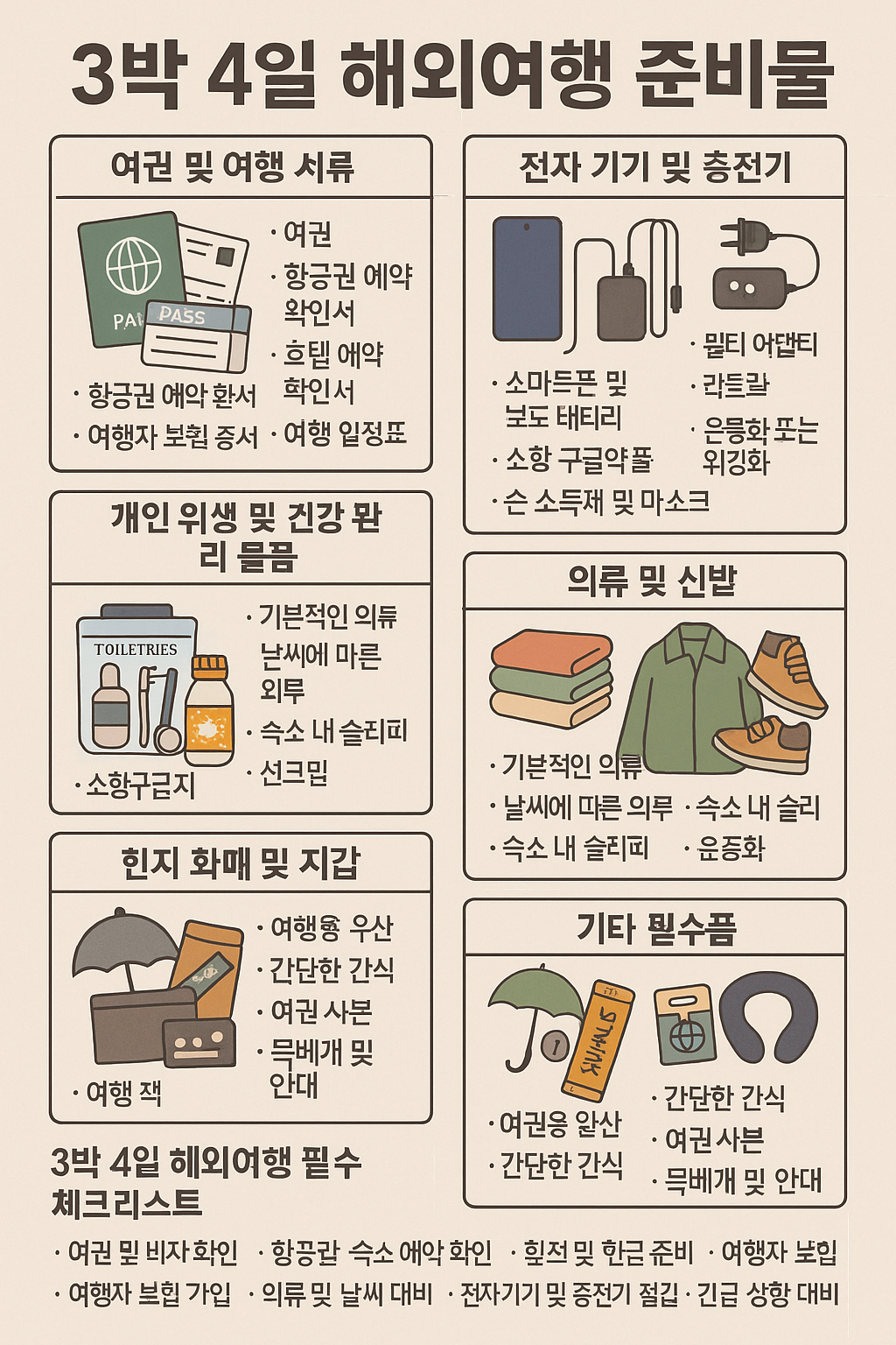해외여행 준비물