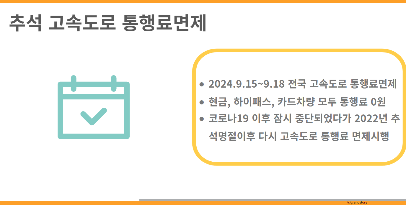 추석고속도로통행료