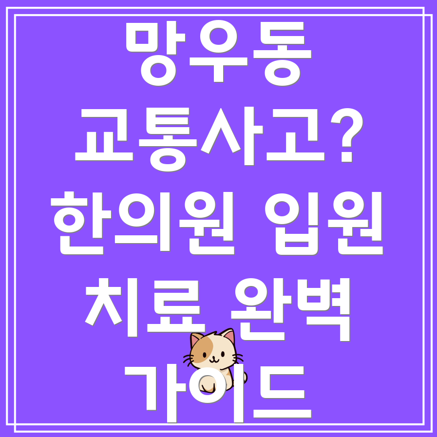 망우본동 교통사고 한의원