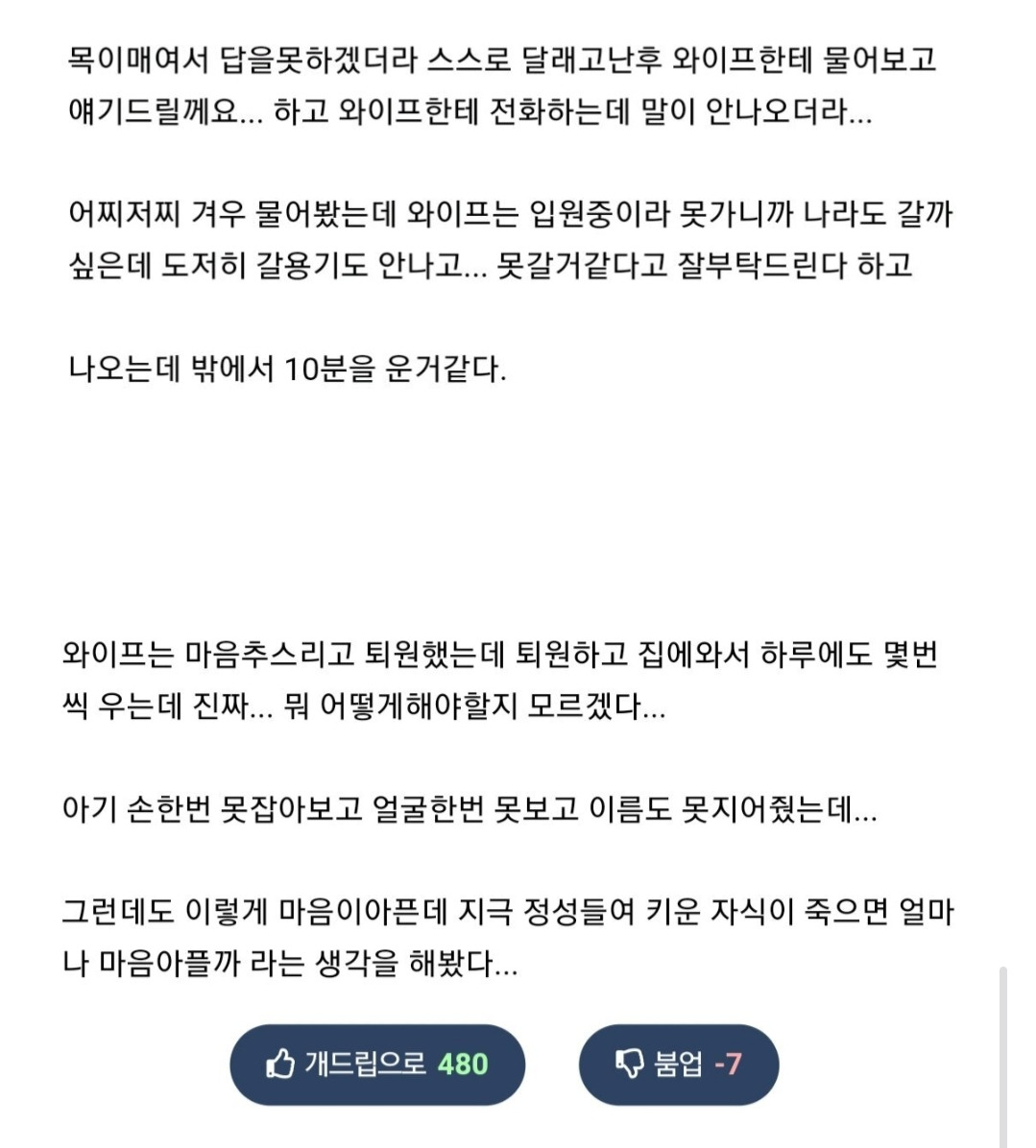 부모보다 먼저 죽으면 왜 불효라고 하는지 조금 느꼈다….jpg 5