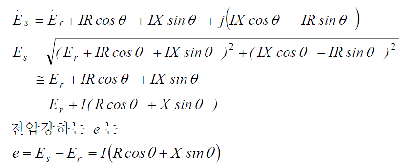 전압강하-유도식