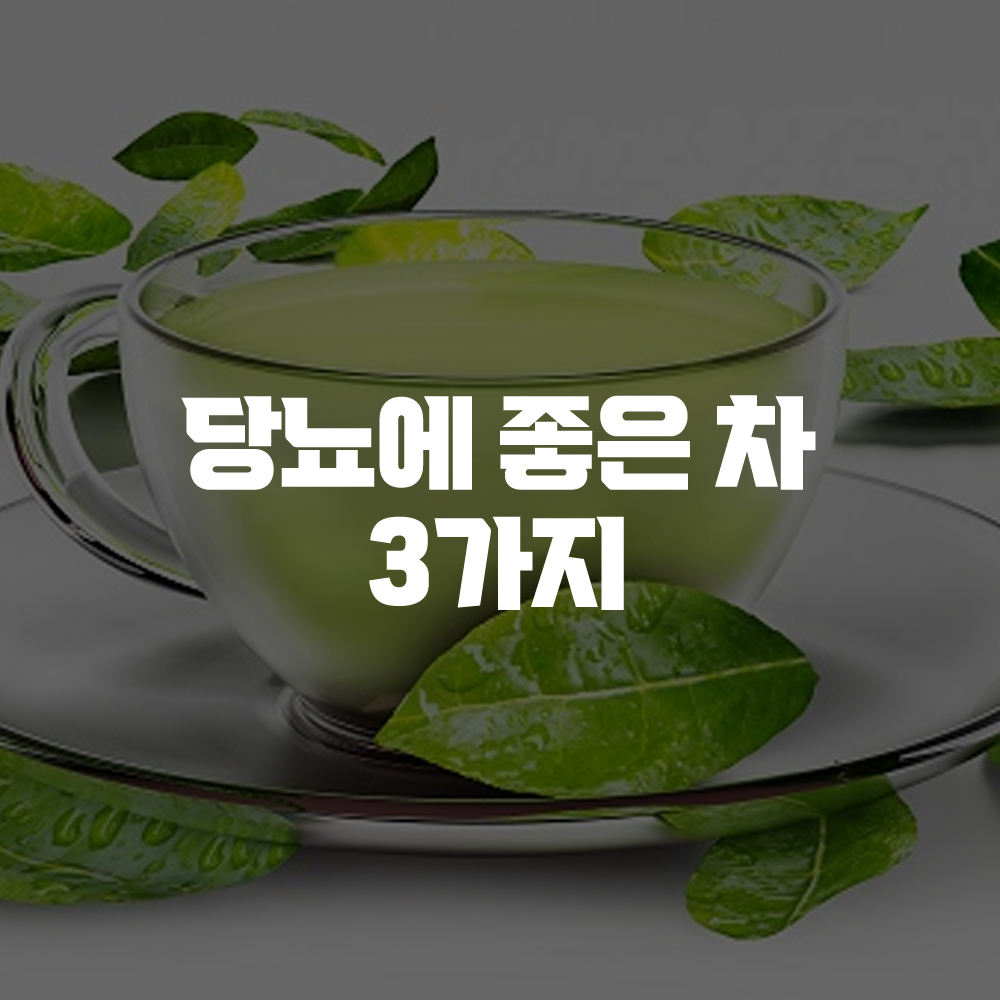 당뇨에 좋은 차 3가지