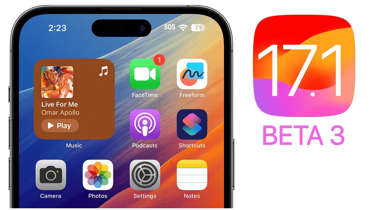 애플(Apple) iOS 17.1 베타 3 출시