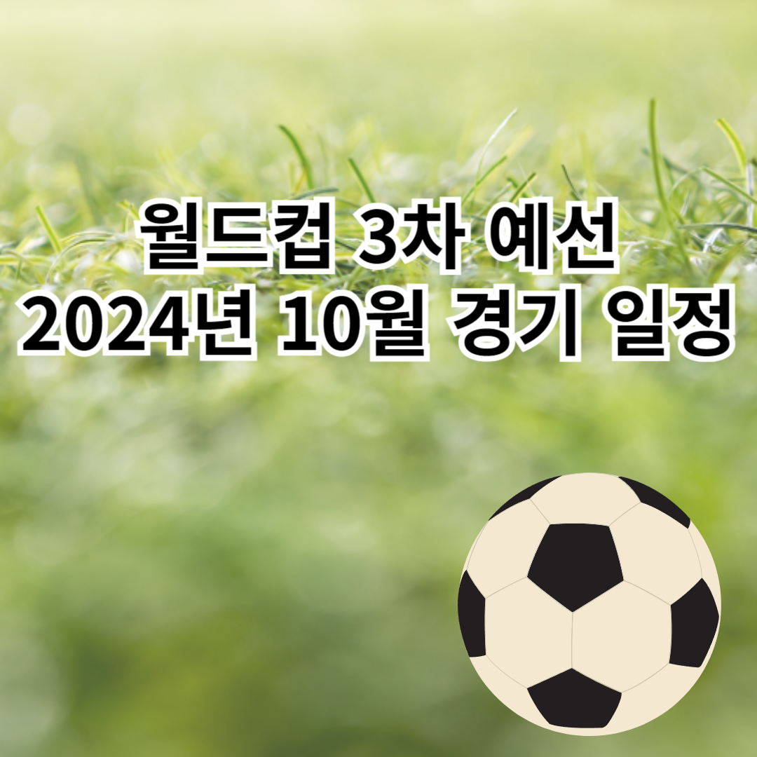 월드컵3차예선-2024년10월