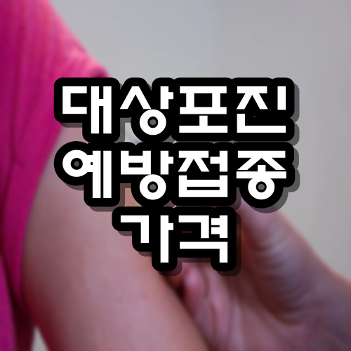  대상포진 예방접종 가격
