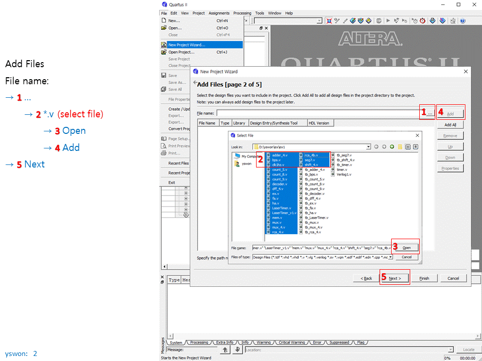 [Quartus] Quartus II 10.0 Quick Start