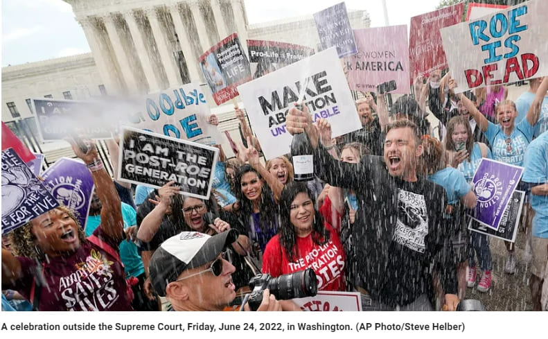  미 대법원, 49년만 낙태법 폐기 판결 VIDEO: Supreme Court overturns Roe v. Wade in landmark abortion decision