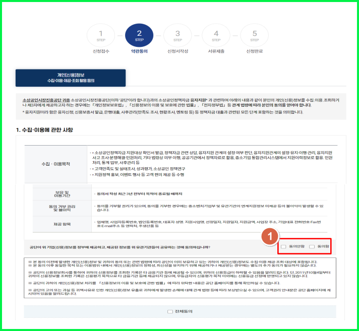 소상공인 정책자금 신청