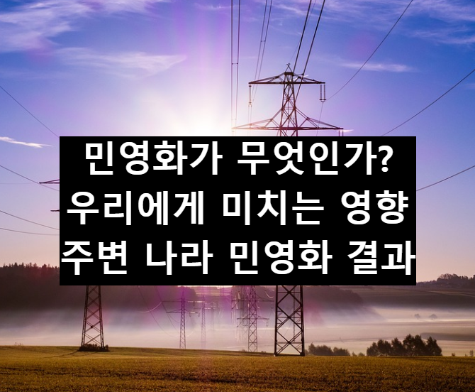  민영화가 미치는 영향과 민영화 사례 정리