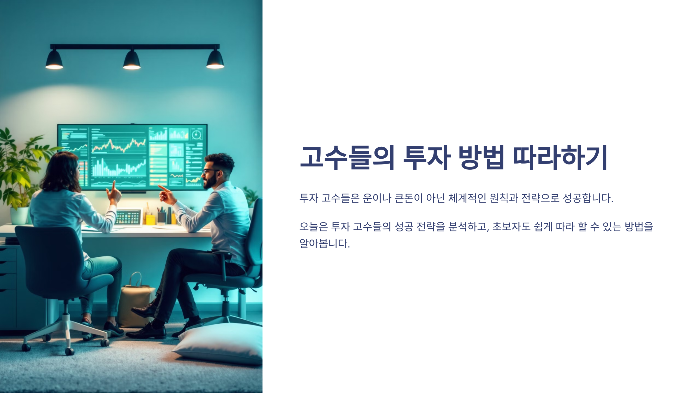 고수들의 투자 방법