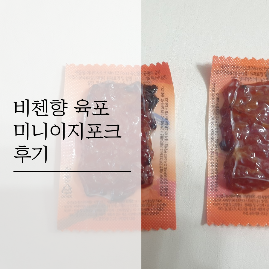  비첸향 육포 미니이지포크 후기