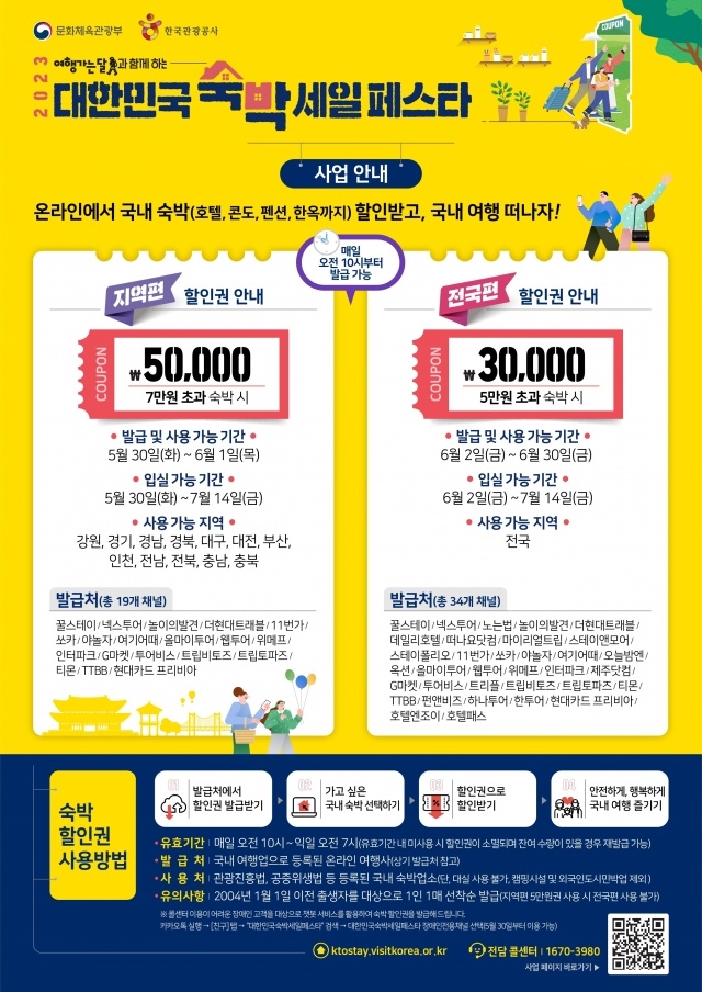 6월 정부지원 숙박료할인쿠폰