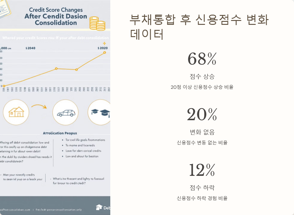 부채통합 후 신용점수 변화