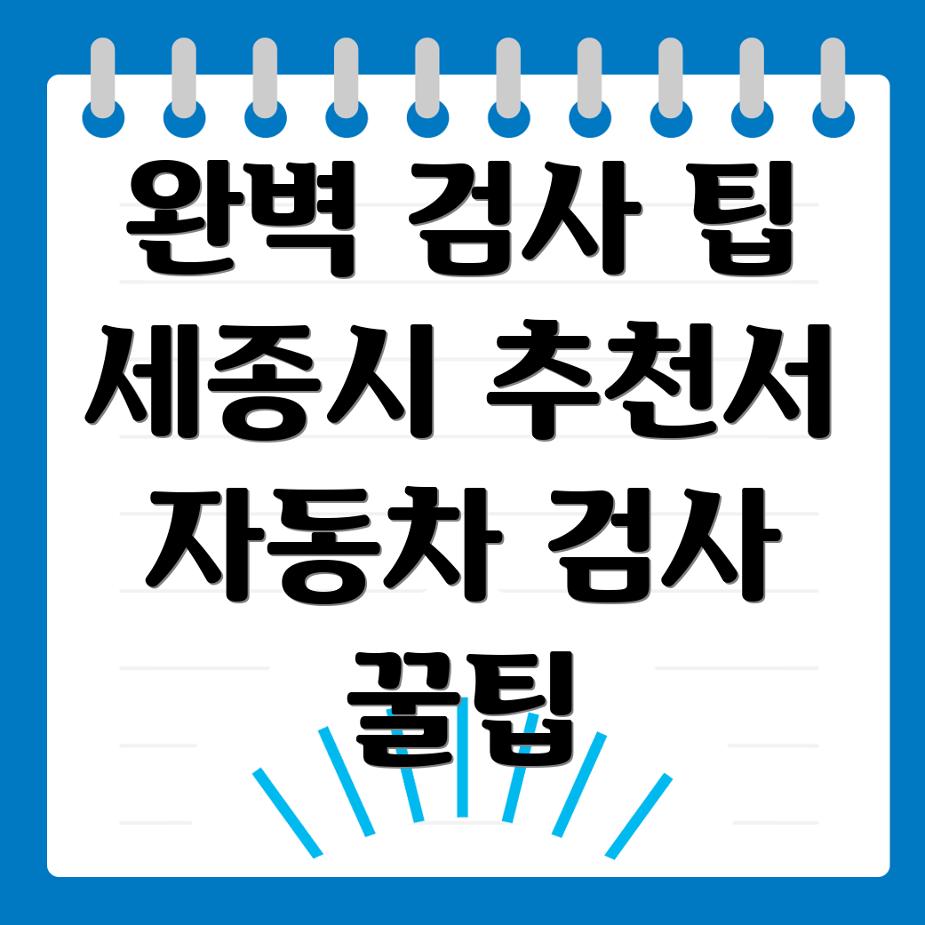 세종시 자동차 검사소
