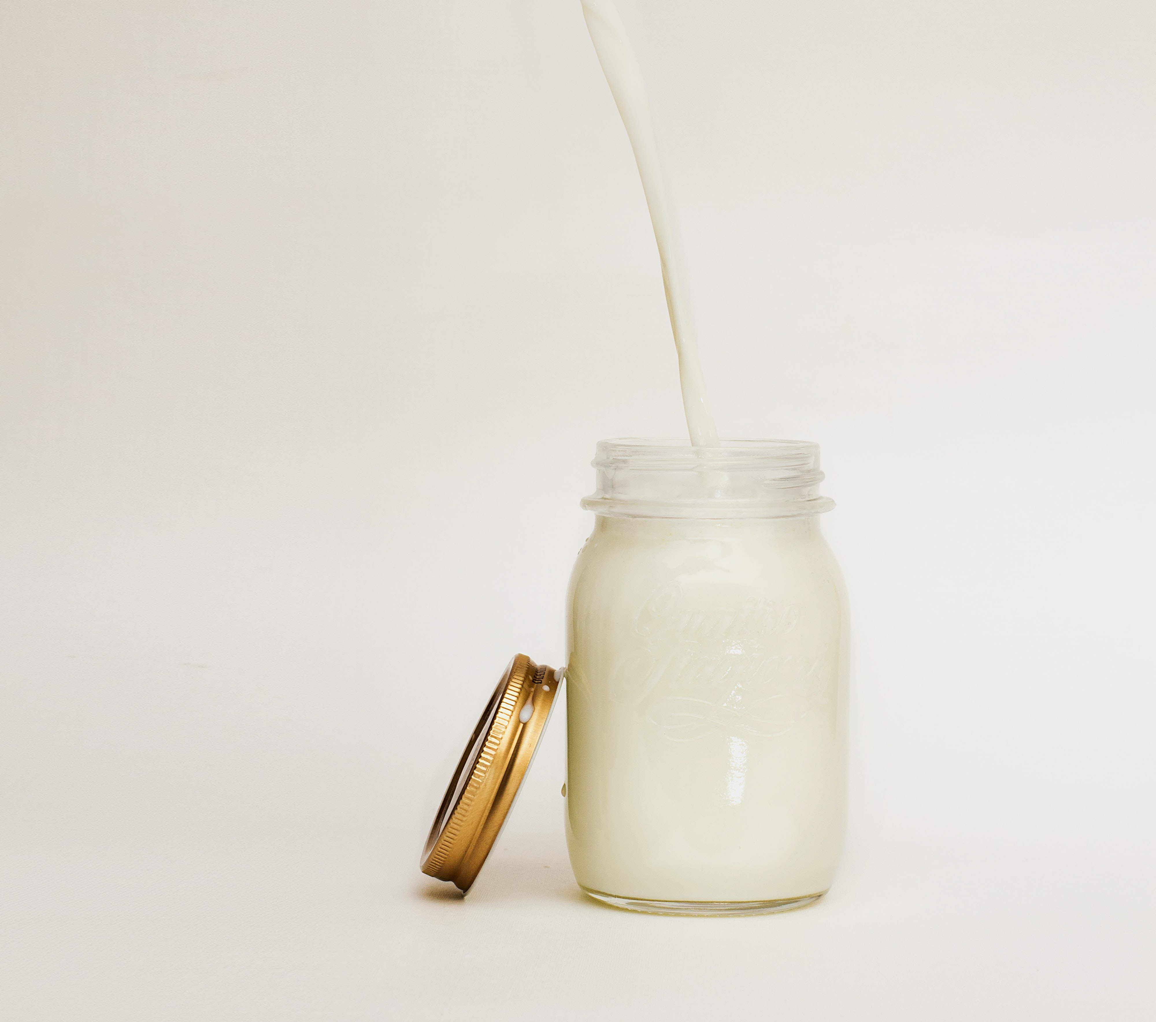milk in a jar