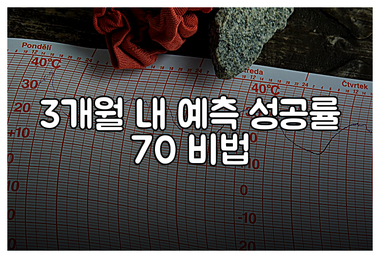3개월 내 예측 성공률 70 비법