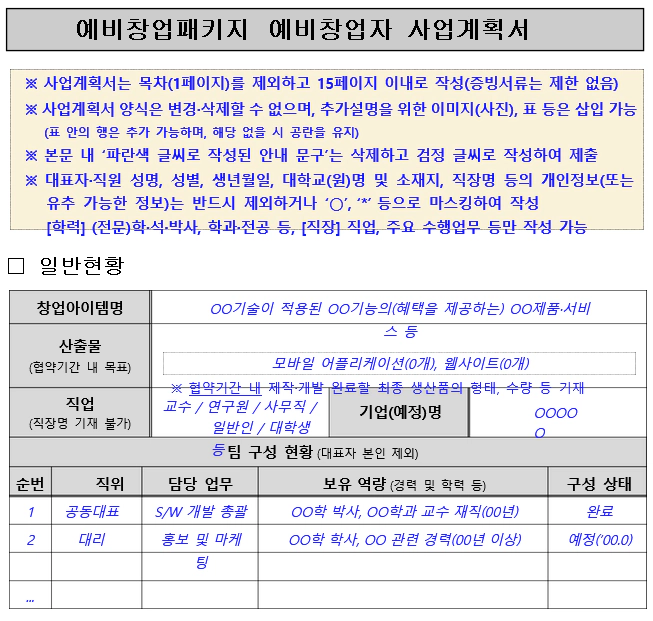 사업계획서
