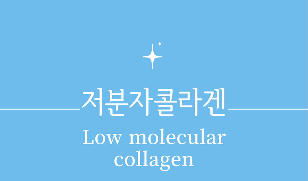&#39;저분자콜라겐(Low molecular collagen)&#39;