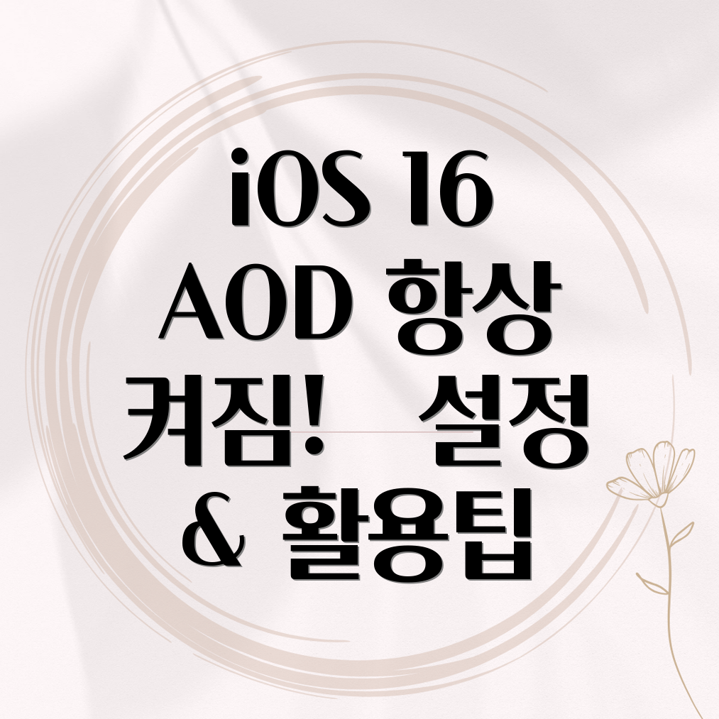 iOS 16 AOD