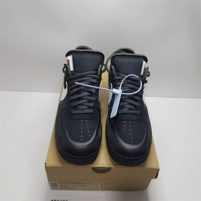  [NIKE] 나이키 X 오프화이트 에어포스 로우 V2 블랙 화이트 AO4606-001 남성용 (H12공장)