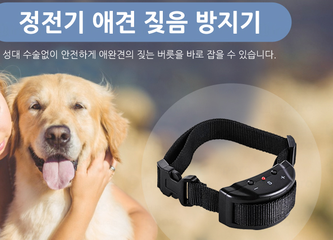  논란의 반려견, 개 짖음 방지기(NBC, No Bark Collar) 정전기충격으로 짓음을 방지 성능은 확실