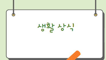 생활 상식
