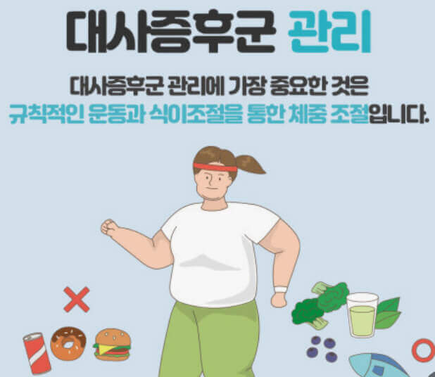  허리 둘레, 혈압, 공복 혈당, 콜레스테롤로 대사 증후군 주의