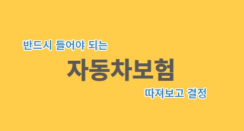  자동차보험 처음가입하시나요? 갱신하시나요? 보험료 아낄 수 있는 참고 절약 팁