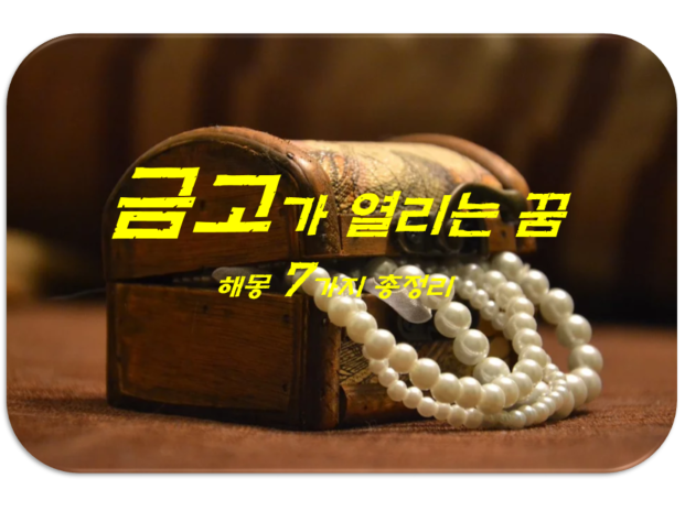  금고꿈 해몽 7가지 총정리