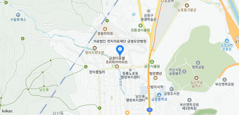금샘요양병원 위치