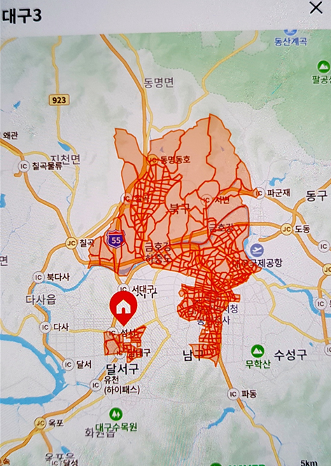 대구3캠프 배송지역 이미지1