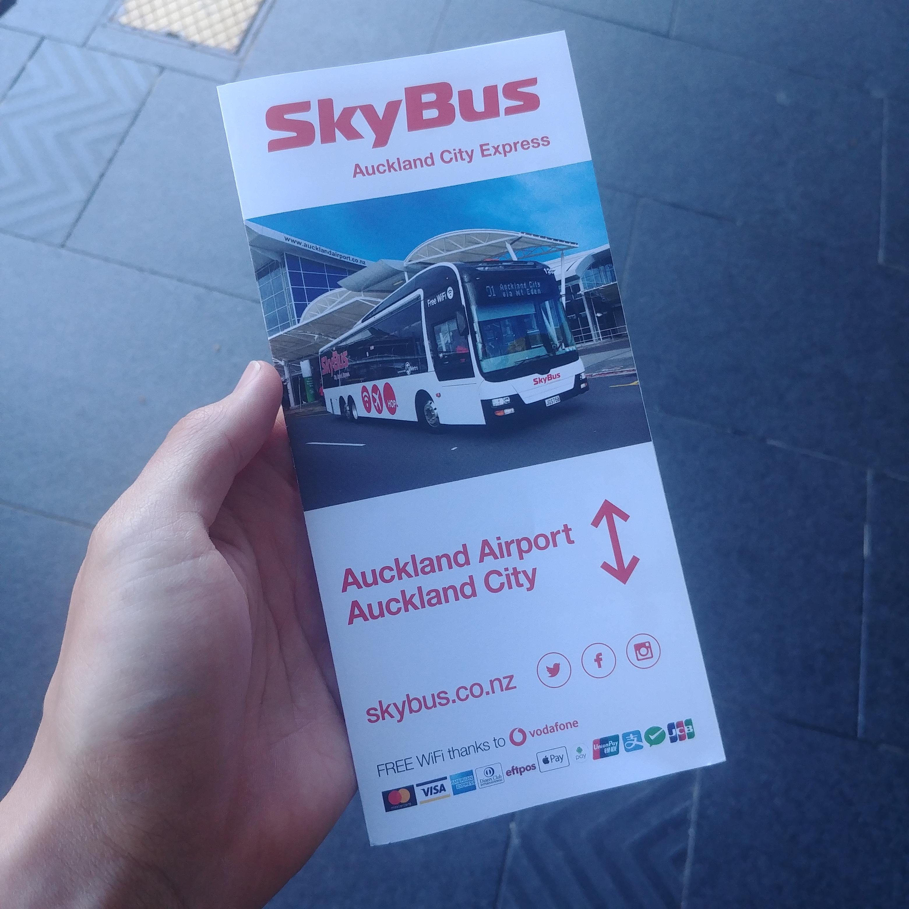 뉴질랜드 오클랜드 공항 셔틀버스 Skybus