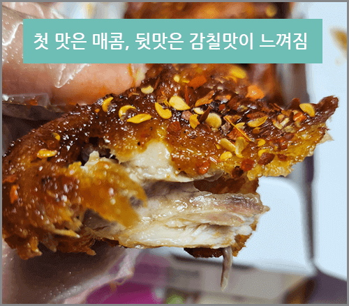 교촌치킨 방콕점보윙&#44; 한 입