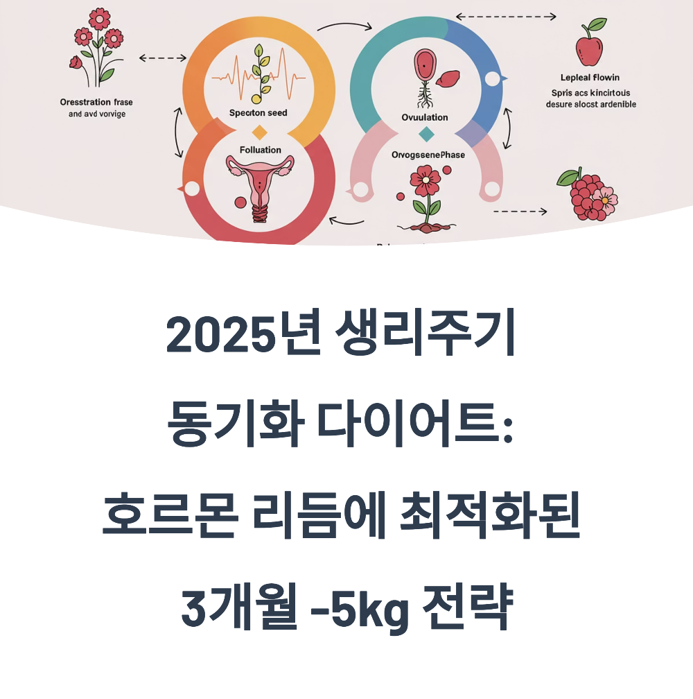 2025년 생리주기 동기화 다이어트: 호르몬 리듬에 최적화된 3개월 -5kg 전략