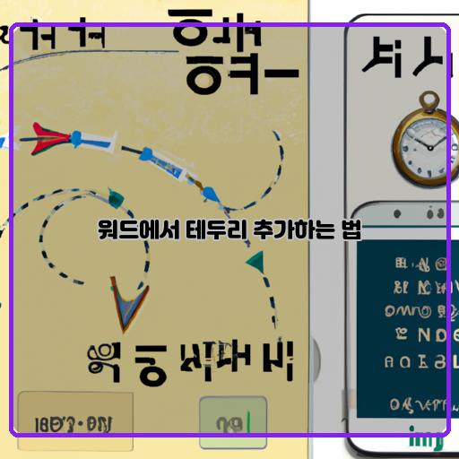 테두리-워드-방법