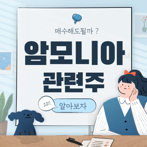  암모니아 관련주 핵심 종목만 대장주까지 6종목