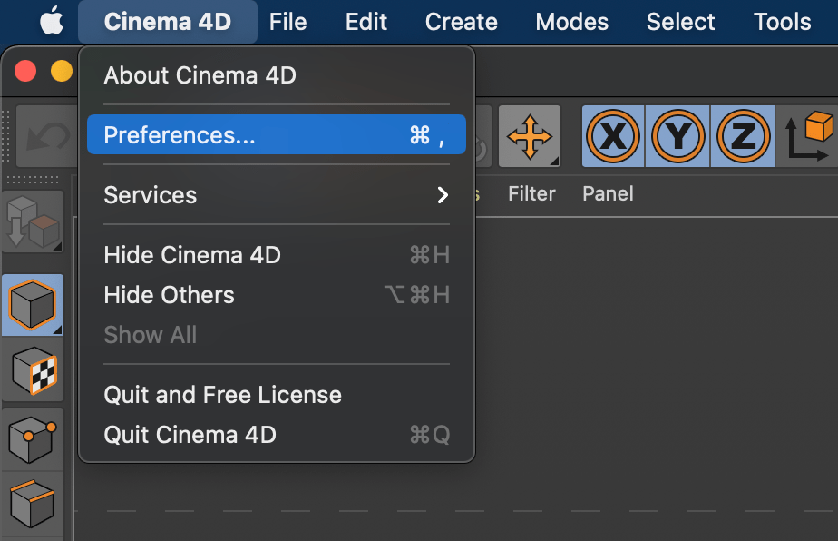 Cinema4D Preferences
