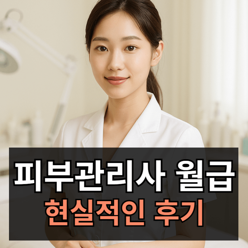 피부관리사 월급 연봉, 직업의 현실 알아보기