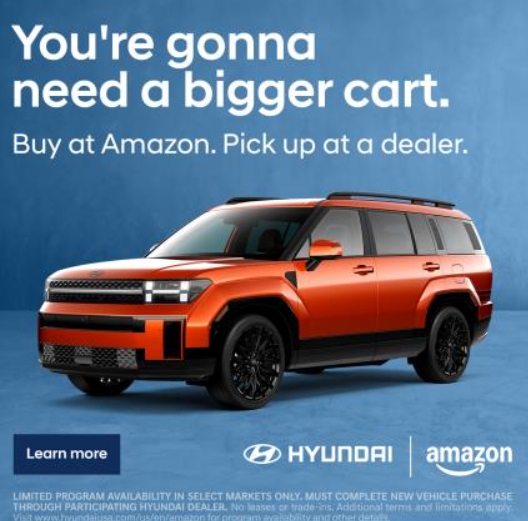아마존 오토스(Amazon Autos) 홈페이지 바로가기 현대차도 온라인으로 산다고?