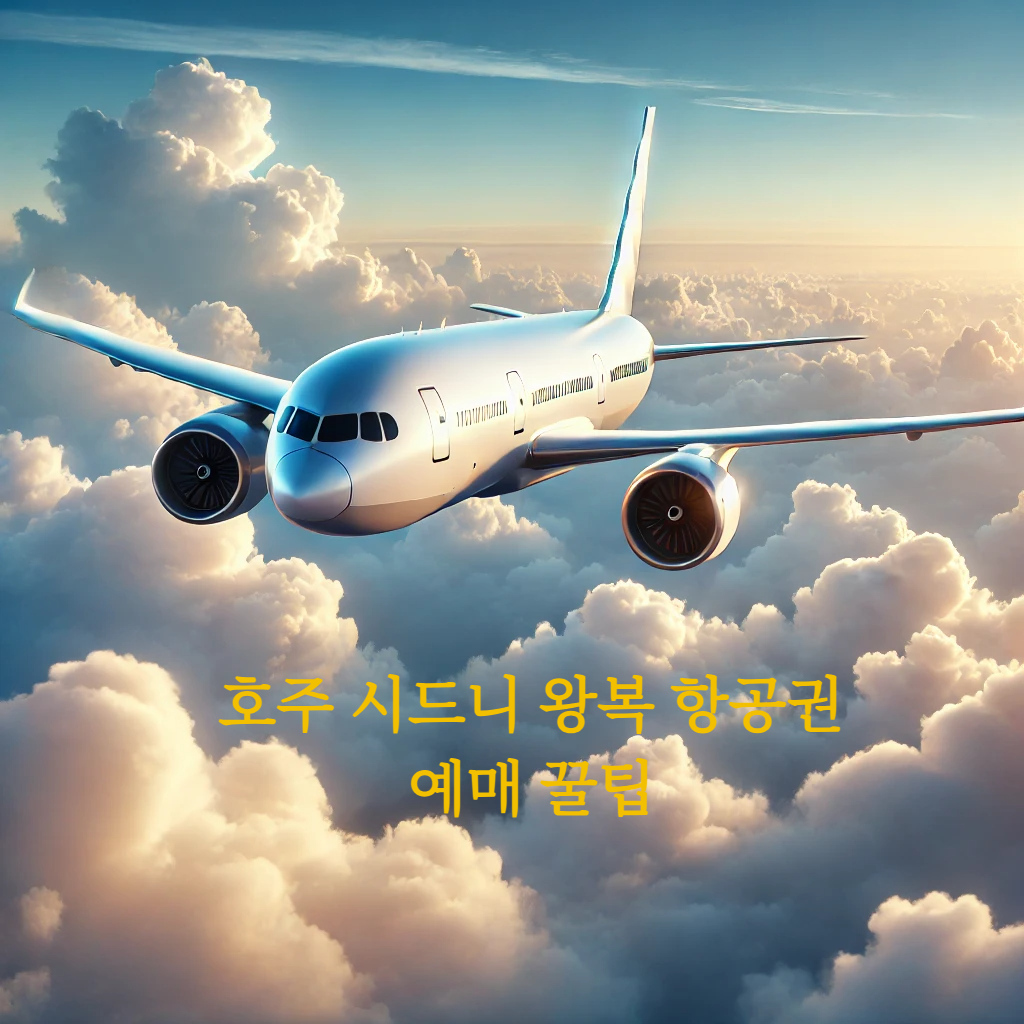 호주 시드니 왕복 항공권 예매 꿀팁