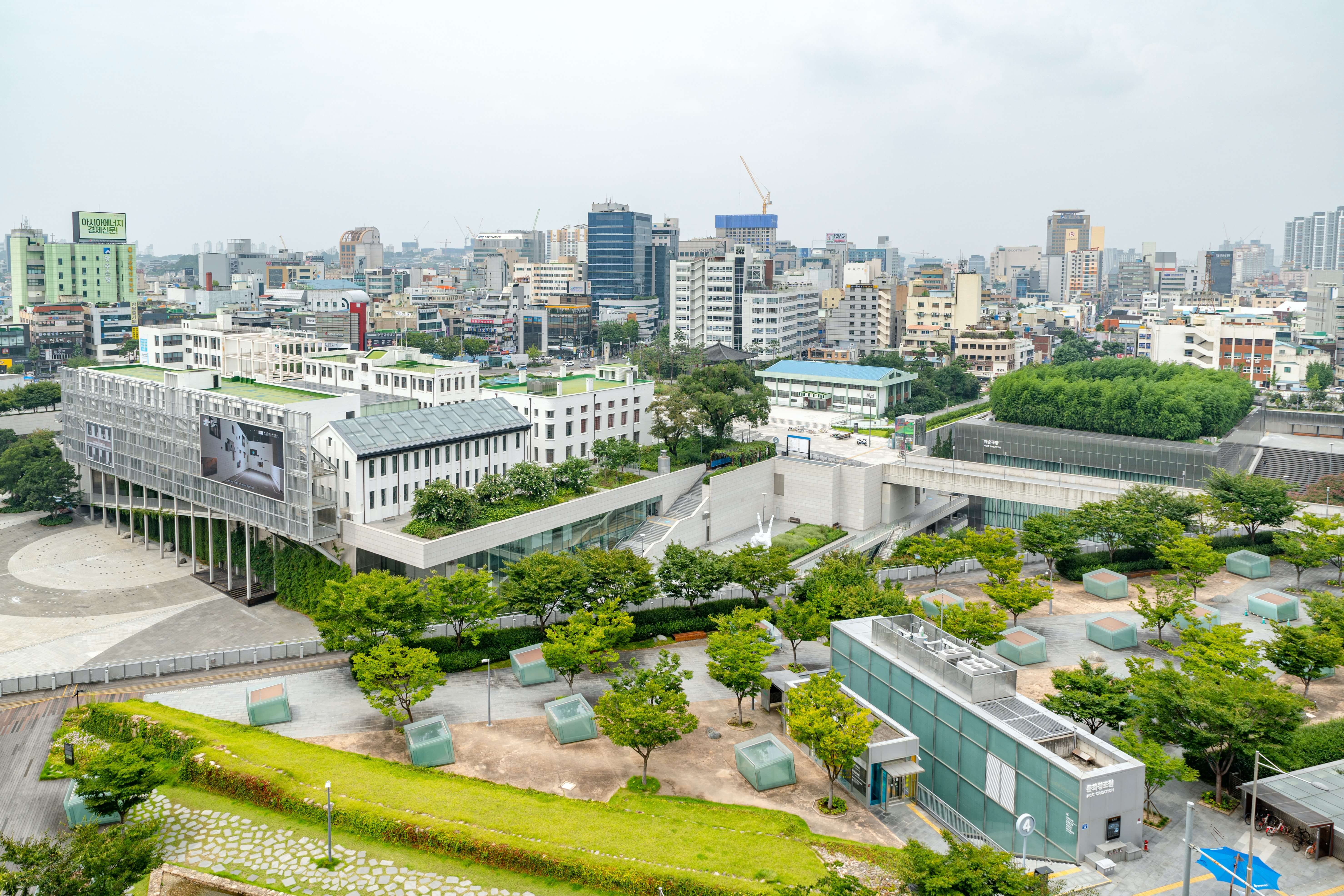 높은 곳에서 찍은 청와대 